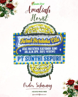 Papan Bunga Duka di Ogan Baru