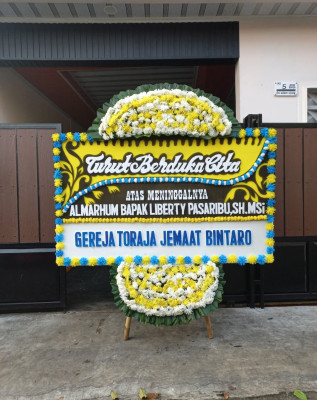 Papan Bunga Duka di Ogan Baru